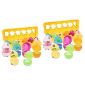 SAFIGLE 24 Pièces Coquilles DOeufs De Pâques Jouets pour Enfants Jouet pour Enfant Jouets danimaux pour Enfants Cadeaux Ant