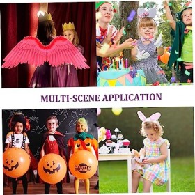 ABOOFAN 3 Pièces Aile DÉté Ensemble Rouge Décor Halloween Robe Pour Les Femmes Costume Prop Pour Les Filles Ailes DAnge Fan