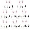 FRCOLOR 24 Pcs Démon Corne Bandeau Cornes Bandeau Cosplay Halloween Cheveux Accessoires Halloween Diable Cornes Bandeau Rouge