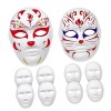 Toyvian DIY 36 Pièces Masques De Costume Vierges En Papier Mâché DOpéra Masques De Théâtre En Papier À Peindre Masque Pour E