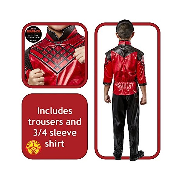 Rubies Costume officiel Disney Marvel Shang-Chi Movie Deluxe pour enfant, taille S