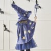 Ginger Ray Girls Navy Velvet Wizards Cape for Halloween Costume Parties