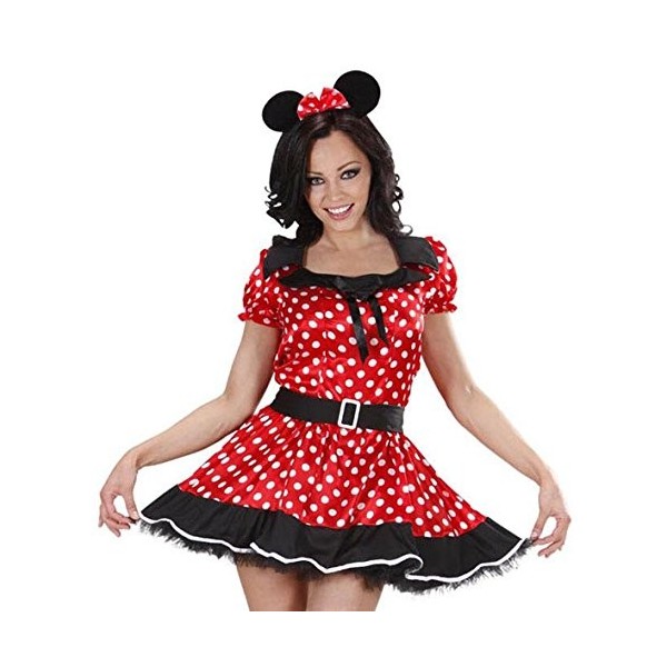 "MOUSE GIRL" dress with sewn-in petticoat, ears - XL 