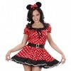 "MOUSE GIRL" dress with sewn-in petticoat, ears - XL 