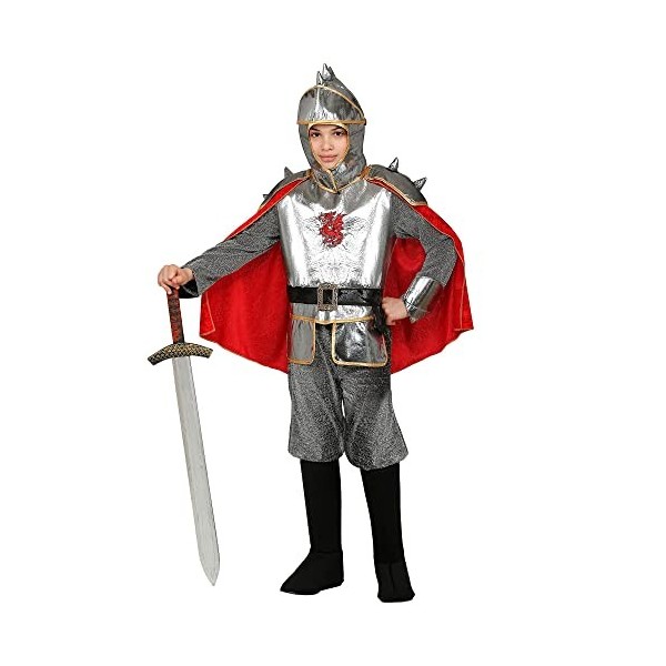 "KNIGHT" tunic with armour & cape, belt, helmet - 158 cm / 11-13 Years 