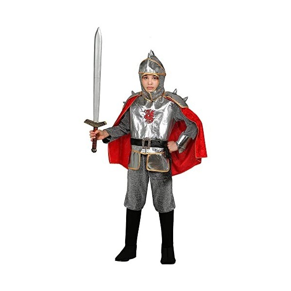 "KNIGHT" tunic with armour & cape, belt, helmet - 158 cm / 11-13 Years 