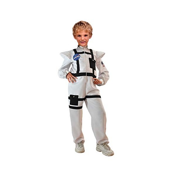 Cesar- Déguisement Astronaute 10/12 Ans, Enfants Unisexes, F553, Blanc