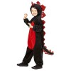 "PLUSH BLACK DRAGON" hooded jumpsuit - 128 cm / 5-7 Years 