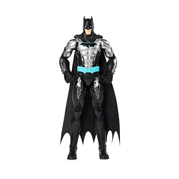 DC Comics Batman 12-inch Bat-Tech Action Figure Black/Blue Suit , for Kids Aged 3 and up