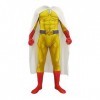 Jilijia Saitama Cosplay Costume One Punch Man Costume Full Set, Adults Kids Jumpsuits Halloween Role Play Anime Bodysuits Out