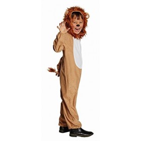 Unbekannt Costume de lion pour enfant - Taille 116 - Marron - Costume de carnaval - Théâtre prédateur chat 116 