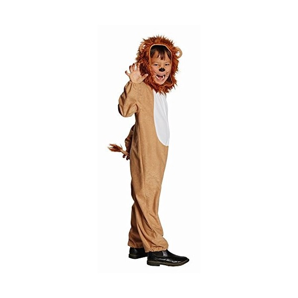Unbekannt Costume de lion pour enfant - Taille 116 - Marron - Costume de carnaval - Théâtre prédateur chat 116 