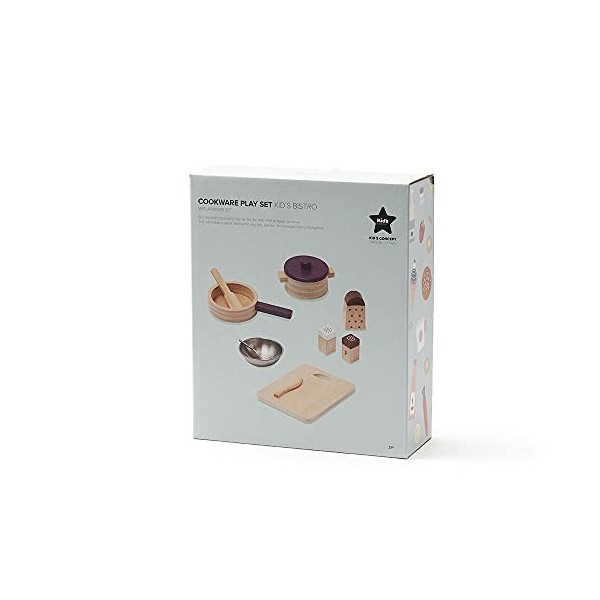 Kids Concept- Conjunto de cocina BRISTO Ustensiles de Cuisine, 1000566, Multicolore