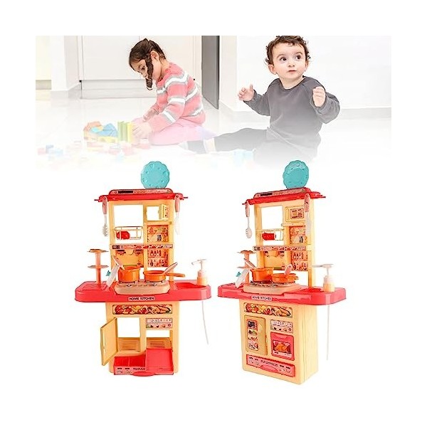 Ensemble de Jeu de Cuisine de Jeu de Rôle, Simulation dEnsemble de Jeu de Cuisine pour Enfants de 65 Cm pour Tout-Petits de 