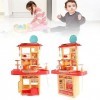 Ensemble de Jeu de Cuisine de Jeu de Rôle, Simulation dEnsemble de Jeu de Cuisine pour Enfants de 65 Cm pour Tout-Petits de 