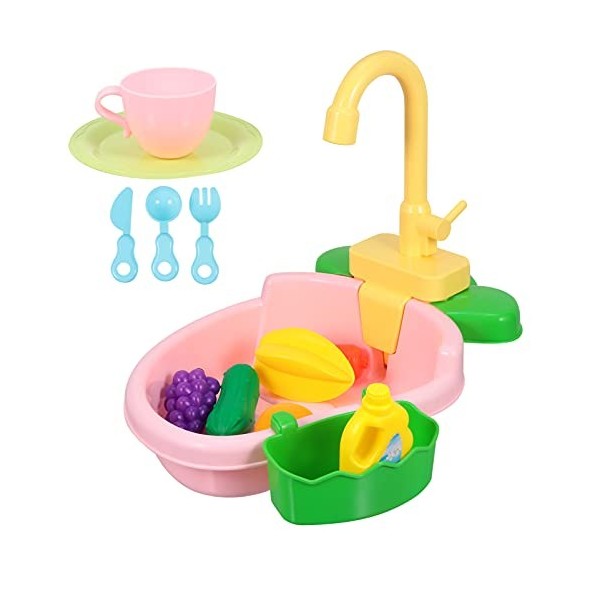 1 Jeu Lavabo pour Enfants Nappe Phréatique pour Les Tout-Petits 1-3 Jouets Éducatifs pour Enfants Jouet Jouant Au Lave-Vaisse