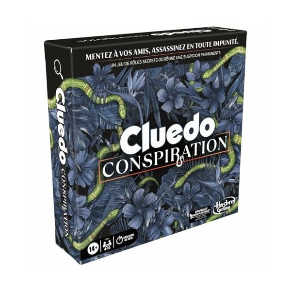 Cluedo Conspiration, Jeu de Plateau pour Ados et Adultes, Jeux avec rôles Secrets, 4 à 10 Joueurs, Jeux denquête