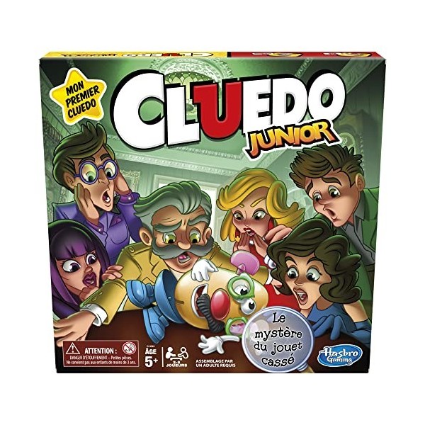Hasbro Gaming Jeu de Plateau Cluedo Junior, pour Enfants, à partir de 5 Ans, Le mystère du Jouet cassé