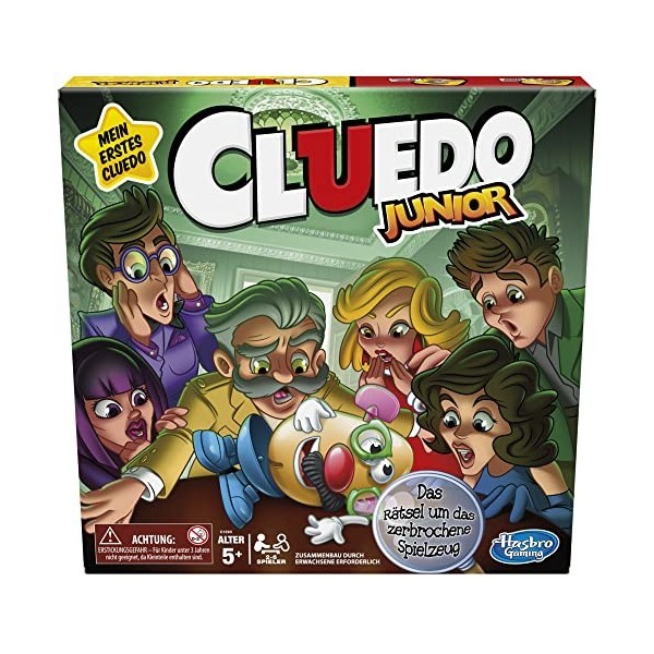 Hasbro Gaming Jeu de Plateau Cluedo Junior, pour Enfants, à partir de 5 Ans, Le mystère du Jouet cassé