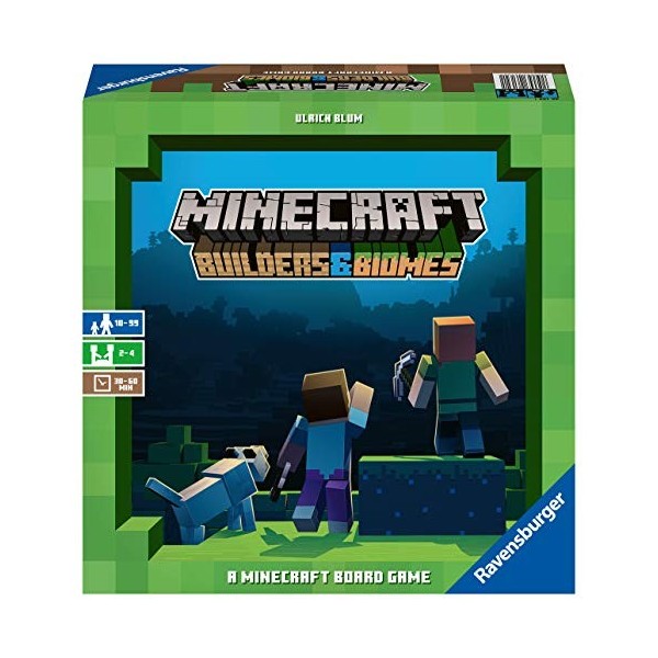 Ravensburger - Minecraft Builders & Biomes - Jeu de société issu du célèbre jeu vidéo - Jeu de stratégie - A partir de 10 ans