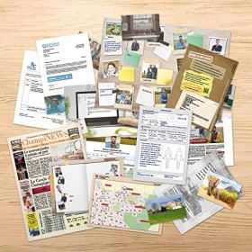 Hidden Games Scène du Crime - Affaire n°3 - LA Mort en Vert - Française - Jeu de scène de Crime réaliste, Jeu de détective pa