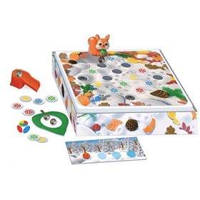 Nathan - SOS Noisettes - Jeu Coopératif - Retrouve Les Noisettes - A Jouer en Famille ou entre Amis - Se Joue de 2 à 4 Joueur