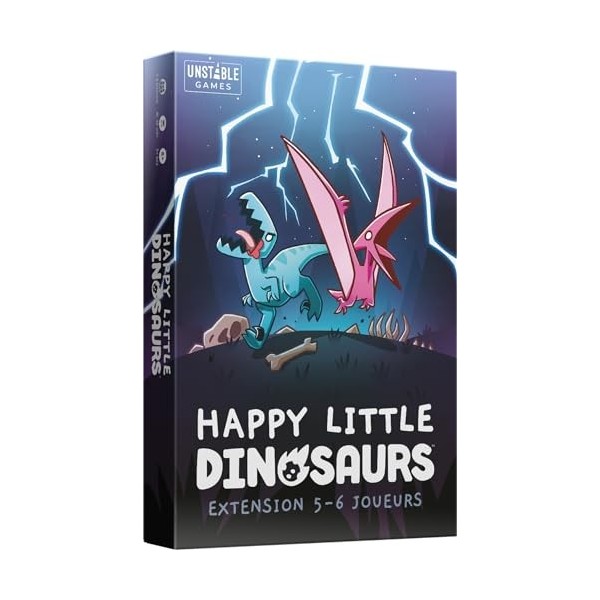 Asmodee Happy Little Dinosaurs - Jeu d Ambiance - De 2 à 4 Joueurs - 8 Ans et Plus
