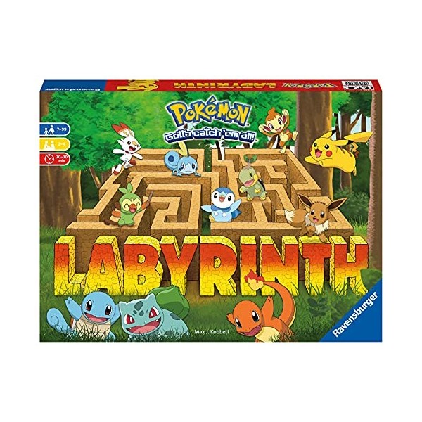 Ravensburger – Jeu de réflexion société classique – Labyrinthe Pokémon - Enfant et Famille – 2 à 4 joueurs dès 7 ans – Mixte 