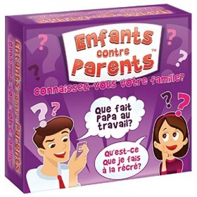 Jeu de Plateau Familial Jeux de Société pour Enfants et Adultes Quiz Jeu de Cartes Enfants Contre Parents Version Française d