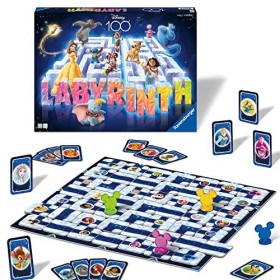 Ravensburger - Le Grand Classique des Jeux de société - Labyrinthe Disney 100ème anniversaire - Jeu de plateau - Jeu de réfle