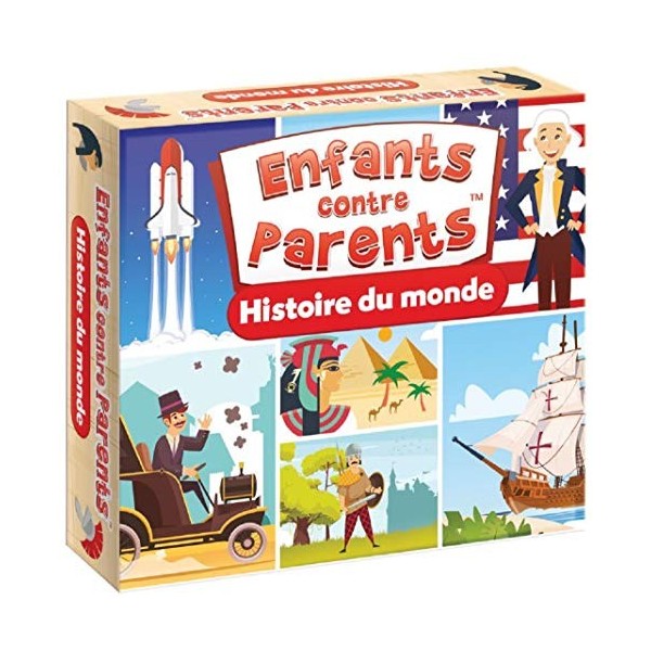 Kangur Jeu de Plateau Histoire du Monde Familial Jeux de Société pour Enfants Quiz Enfants Contre Parents 7+