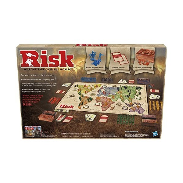 HASBRO Risk - Jeu de société - Jeu de Plateau et de stratégie, Varié, L