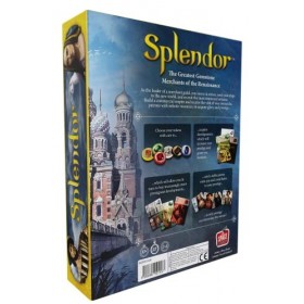 Space Cowboys UNBOX NOW , Splendor , Board Game , Ages 10+ , 2 to 4 Players , 30 Minutes Playing Time