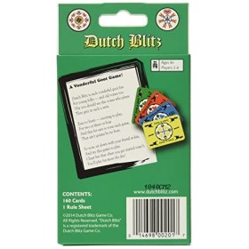 Dutch Blitz Lot de 2&nbsp;jeux de cartes familiaux originaux avec extension pour jusquà 8&nbsp;joueurs