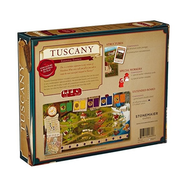 Stonemaier Games GTGSTM305 Tuscany: Essential Edition, Mixed Colours