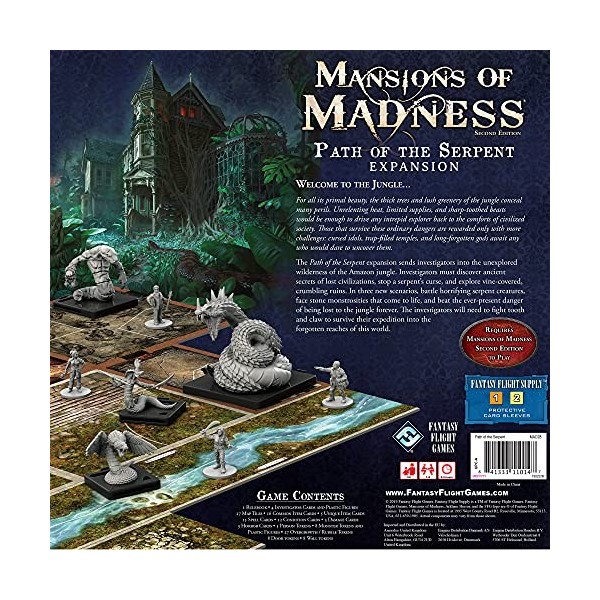 Fantasy Flight Games FFGMAD28 Mansions of Madness 2nd Edition: Path of The Serpent Expansion, Mixed Colours