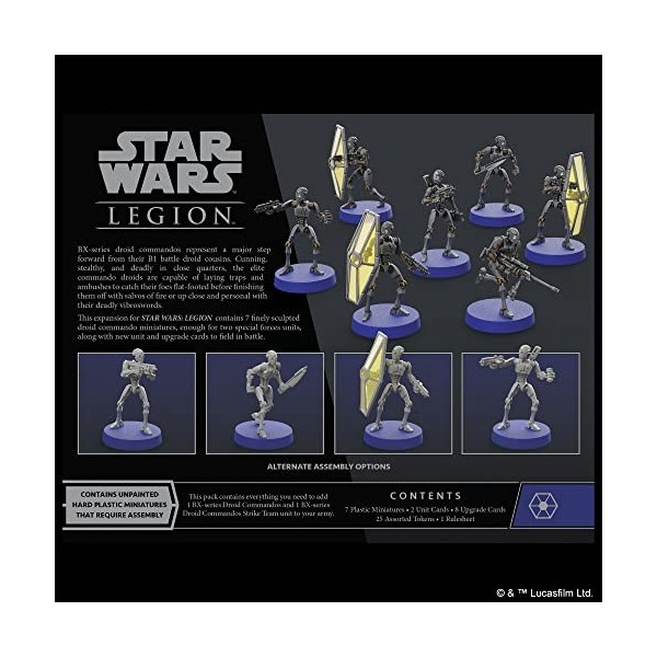 Atomic Mass Games, Star Wars Legion: Separatist Alliance Expansions: BX-Series Droid Commandos Unit, Unit Expansion, Miniatur