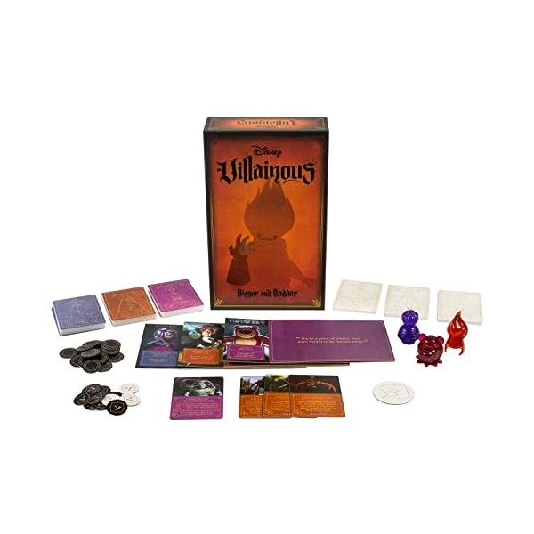 Ravensburger Disney Villainous Bigger and Badder Family Strategy Board Game for Adults & Kids Age 10 Years Up - Can Be Played