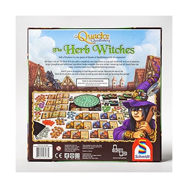 CMYK The Quacks of Quedlinburg : The Herb Witches - The Hit Game of Potions, Explosions, and Pushing Your Luck