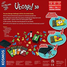 Thames & Kosmos - Ubongo! 3D - Level: Intermediate - Unique Puzzle Game - 1-4 Players - Puzzle Solving Strategy Board Games f