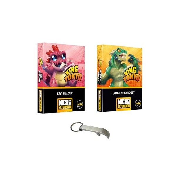 Lot 2 Micro Extensions King of Tokyo Baby Gigazaur + Encore Plus Méchant + 1 Décaps Blumie 2 Micro Extensions 