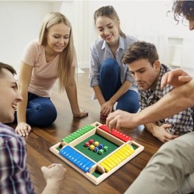 CEMELI Fermez la boîte,Jeux mathématiques en Bois | Jeux de Table pour Adultes, Famille, Salle de Classe, Maison, fête ou pub