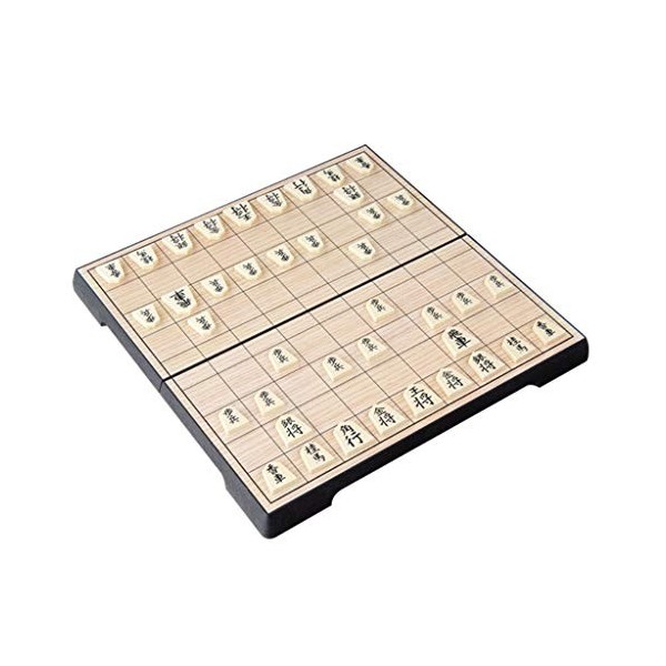 Jeu déchecs japonais pliable Japon Shogi magnétique jeu de société jouet intelligence jouet 25 × 25 × 2 cm jeu déchecs japo