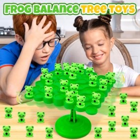 Balance Jeu Grenouille, Jouet éducatif Montessori, Grenouille darbre équilibré, Jeu dÉquilibre Grenouille pour Deux Joueurs