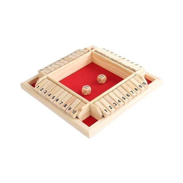 Aisyrain Fermez la boîte, Jeux mathématiques en Bois, Jeux de Bar pour Les fêtes et Les rassemblements, Jeu de stratégie pour