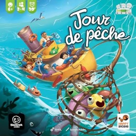 Jour DE PÊCHE - Happy Baobab - Jeu de société Enfants - Jeu de dextérité- Jeu de Collection - à partir de 6 Ans