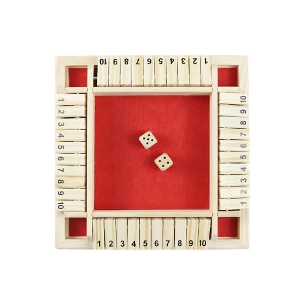 BBAUER Fermez la boîte - Jeu de société en Bois,Jeu de stratégie pour Adultes, Famille, Salle de Classe, Maison, fête ou pub,