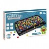Kit de jouets éducatifs interactifs colorés pour élimination, jeu déchecs, jeu de balle arc-en-ciel, jeu délimination