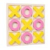 Milageto Tic TAC Toe Jeu de société en Bois Jeu de Table drôle Jeu dinteraction Parent-Enfant Classique 30x30x1.5 cm pour Le