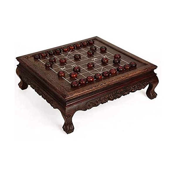 EVANEM Xiangqi Table Jeu déchecs Chinois Jeux de société de stratégie, Jeux à Domicile Classique éducatif pour 2 Joueurs Col